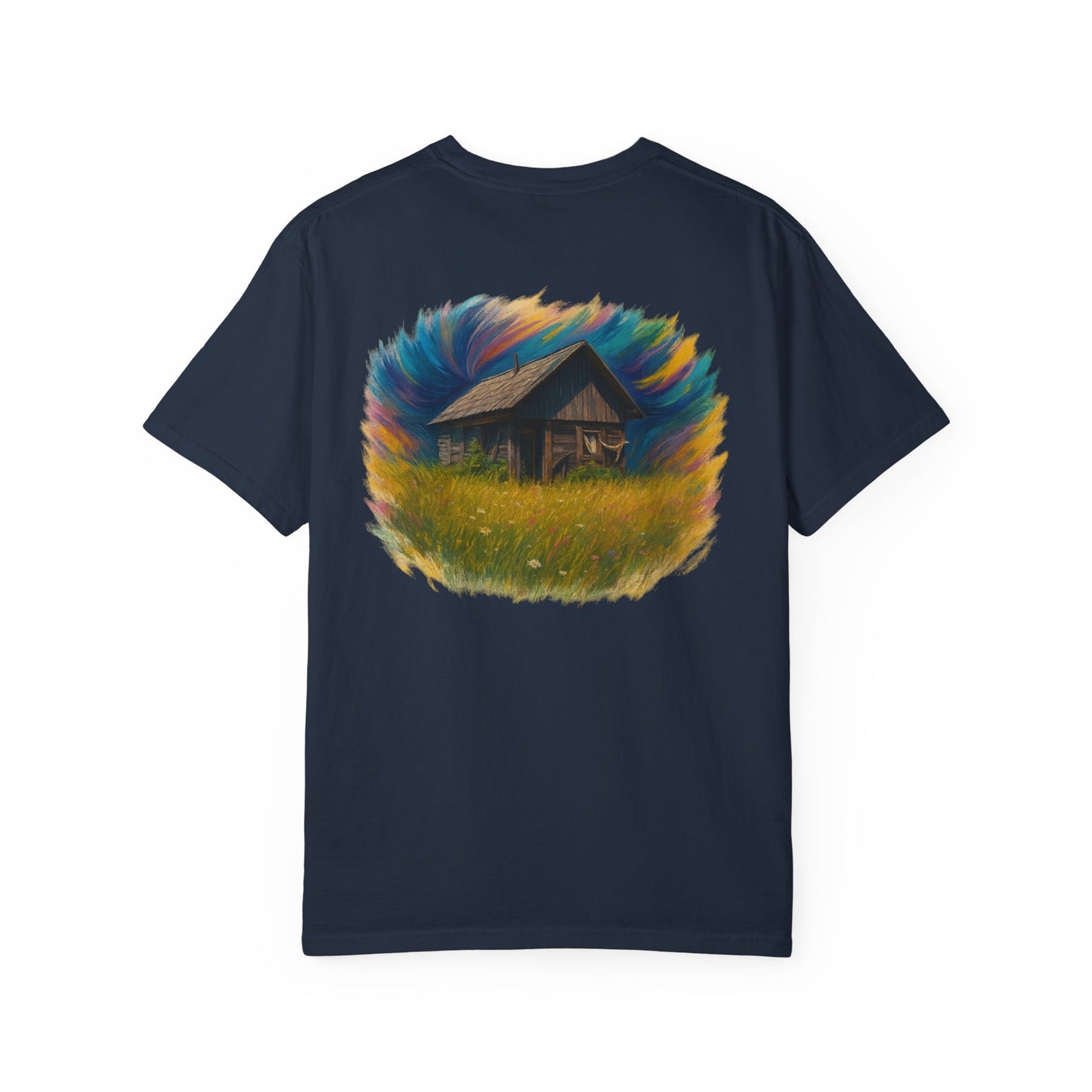 Rustic Landscape T-shirt | Relaxed Fit Tee, Casual Wear, Nature Lover Gift, Summer Outing Top, Eco-Friendly Apparel