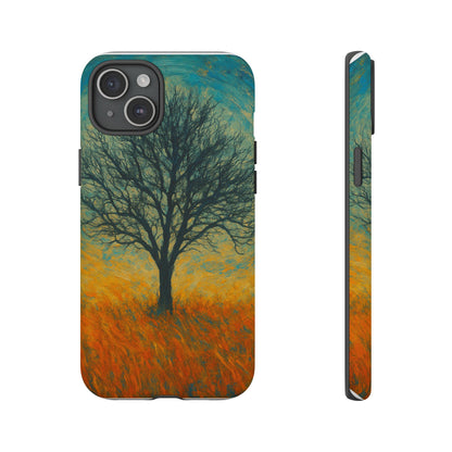 Artistic Phone Case with Tree Design, Nature Lover Gift, Unique Phone Cover, Holiday Present, Eco-friendly Tech Accessories