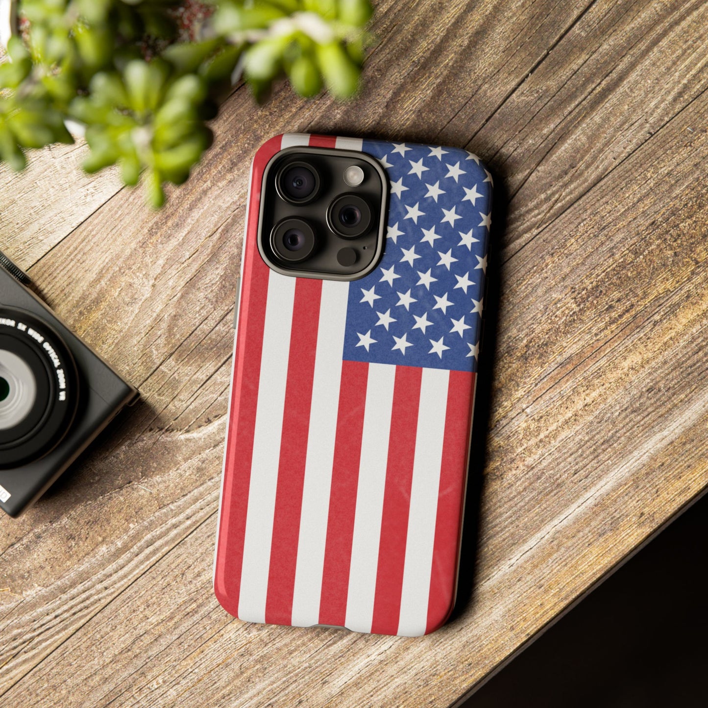 Patriotic Phone Case - Tough Cases for Veterans, USA Lovers, Independence Day, Memorial Day, Flag Design