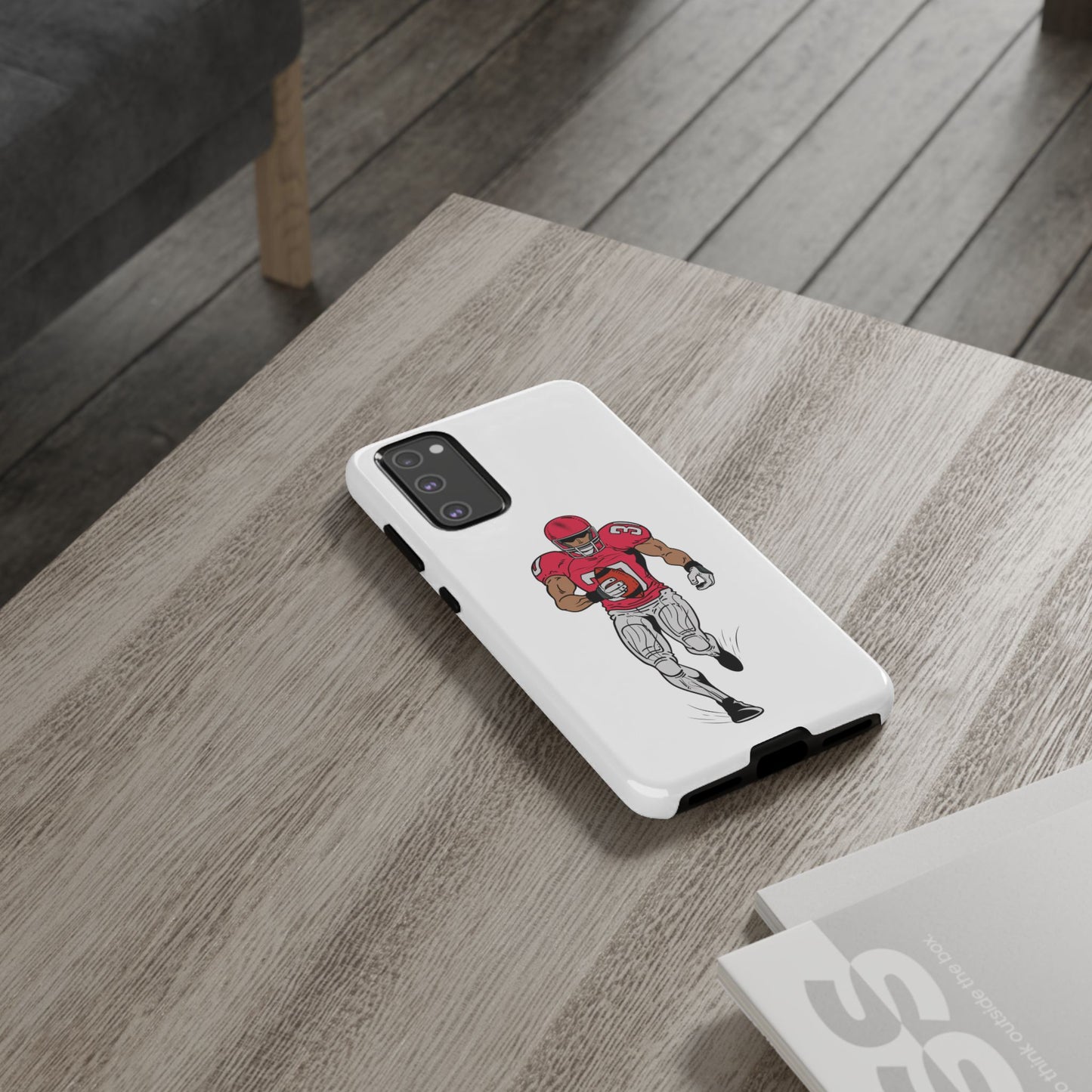 Football Player Tough Case, Sports Phone Cover, Athlete Gift, Tough Phone Case, Fall Sports, Football Lover's Accessory