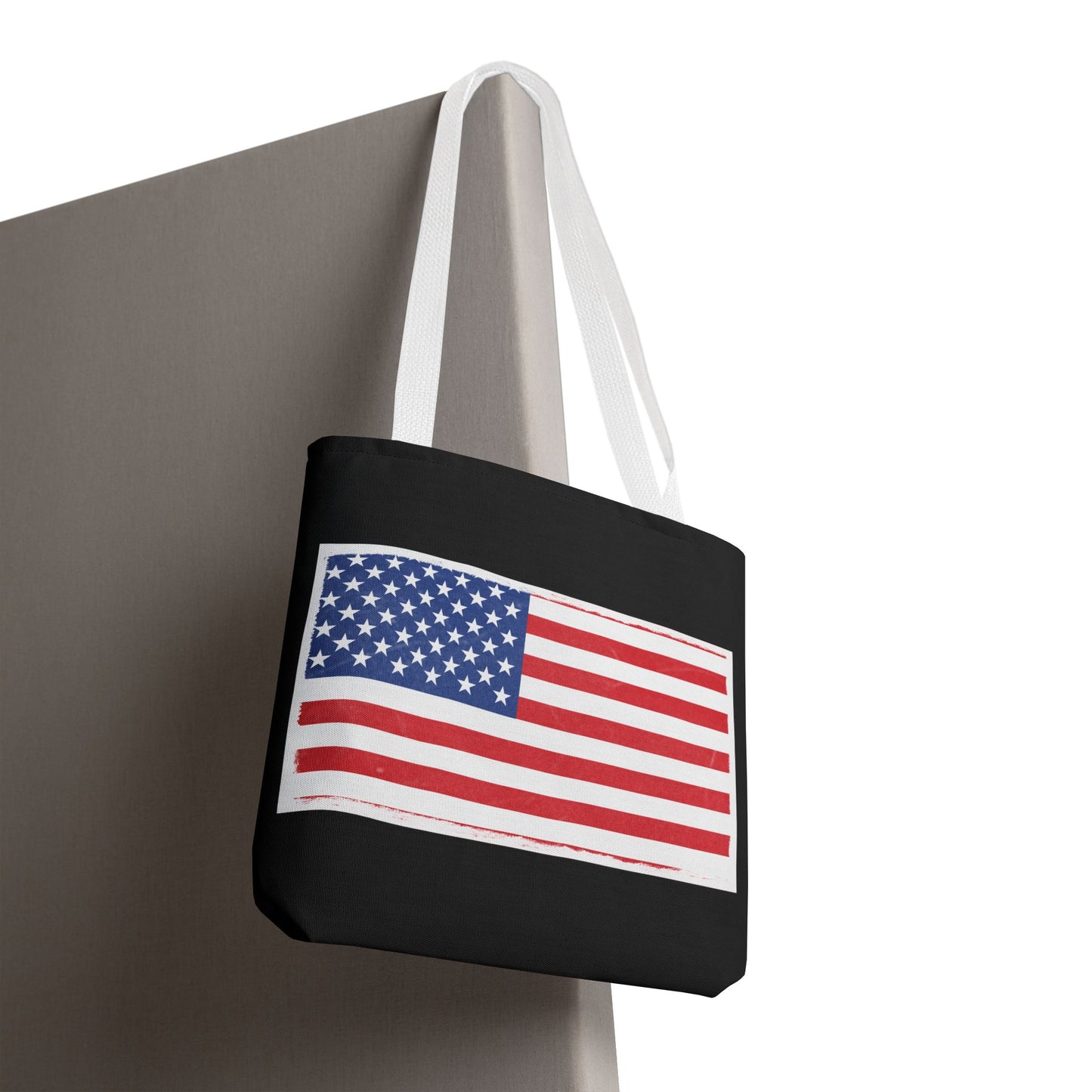 Patriotic Tote Bag, American Flag Carryall, Beach Bag, Reusable Shopping Tote, Independence Day Gift