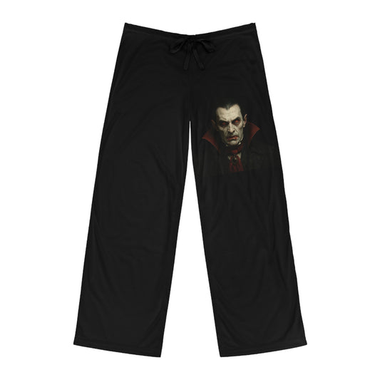 Spooky Vampire Men's Pajama Pants, Halloween Sleepwear, Comfortable Loungewear, Unique Gift for Spooky Lovers, Cozy Nightwear