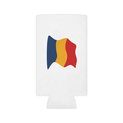 Romania Flag Can Cooler - Fun Drink Insulator, Perfect for Parties, BBQs, Sporting Events, Patriotic Celebrations, Golf Outings