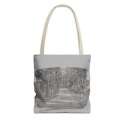 Scenic Path Tote Bag, Reversible Tote, Eco-Friendly Shopper, Outdoor Adventure Bag, Gift for Nature Lovers, Stylish Carryall