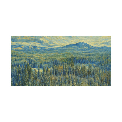 Scenic Landscape Canvas Print, Rustic Home Decor, Wall Art for Nature Lovers, Gift for Art Enthusiasts, Serene Forest Artwork