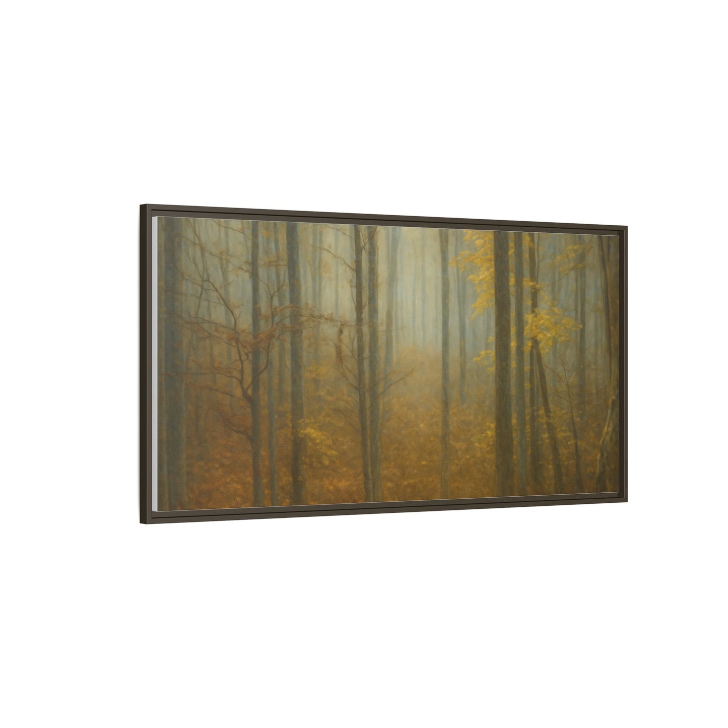 Framed Matte Canvas Art | Serenity in the Forest | Nature Wall Decor, Home Gallery, Cozy Living Room, Gift for Nature Lovers