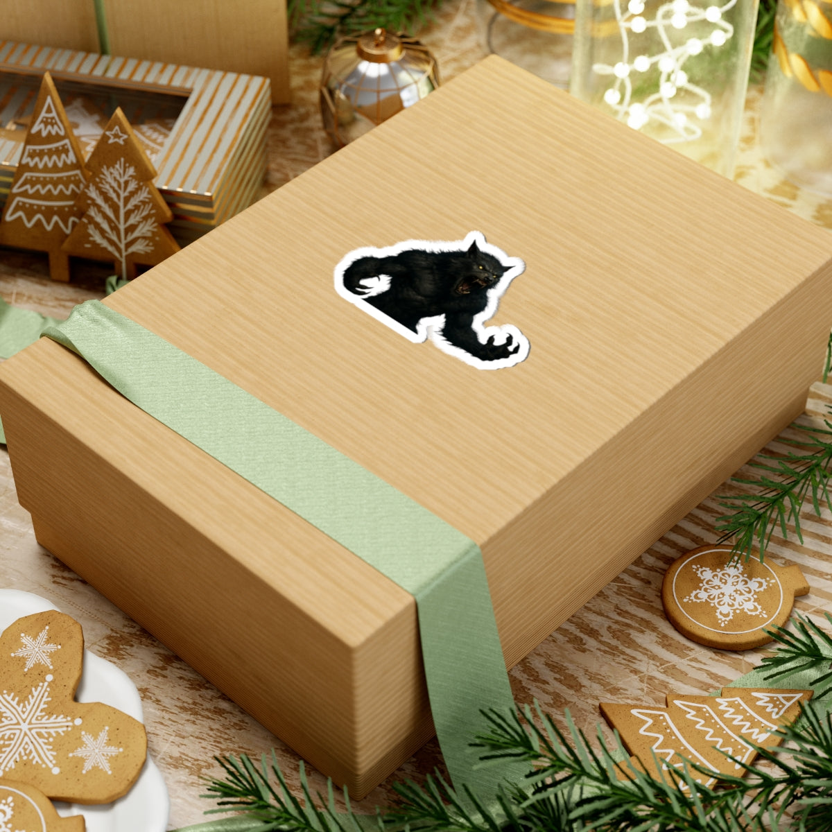 Fierce Werewolf Kiss-Cut Stickers | Halloween Decor, Laptop Decals, Spooky Gifts, Monster Lovers, Unique Party Favors