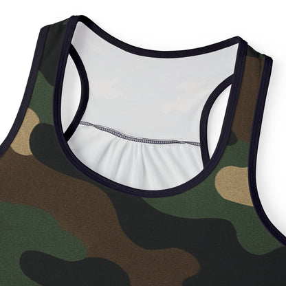 Camo Women's Tank Top, Stylish Fitness Wear, Summer Outfit, Outdoor Activities, Casual Tank for Women, Gift for Her