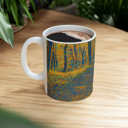 Ceramic Mug - Autumn Forest, Cozy Drinks, Hot Beverages, Nature Lovers Gift, Fall Decor