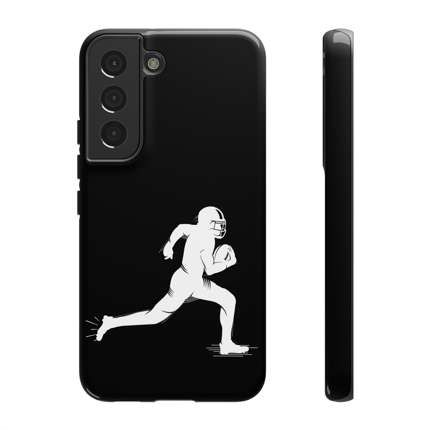 Football Player Phone Case, Tough Cases, Sports Phone Cover, Gift for Athletes, iPhone & Samsung Accessories, Running Player Design