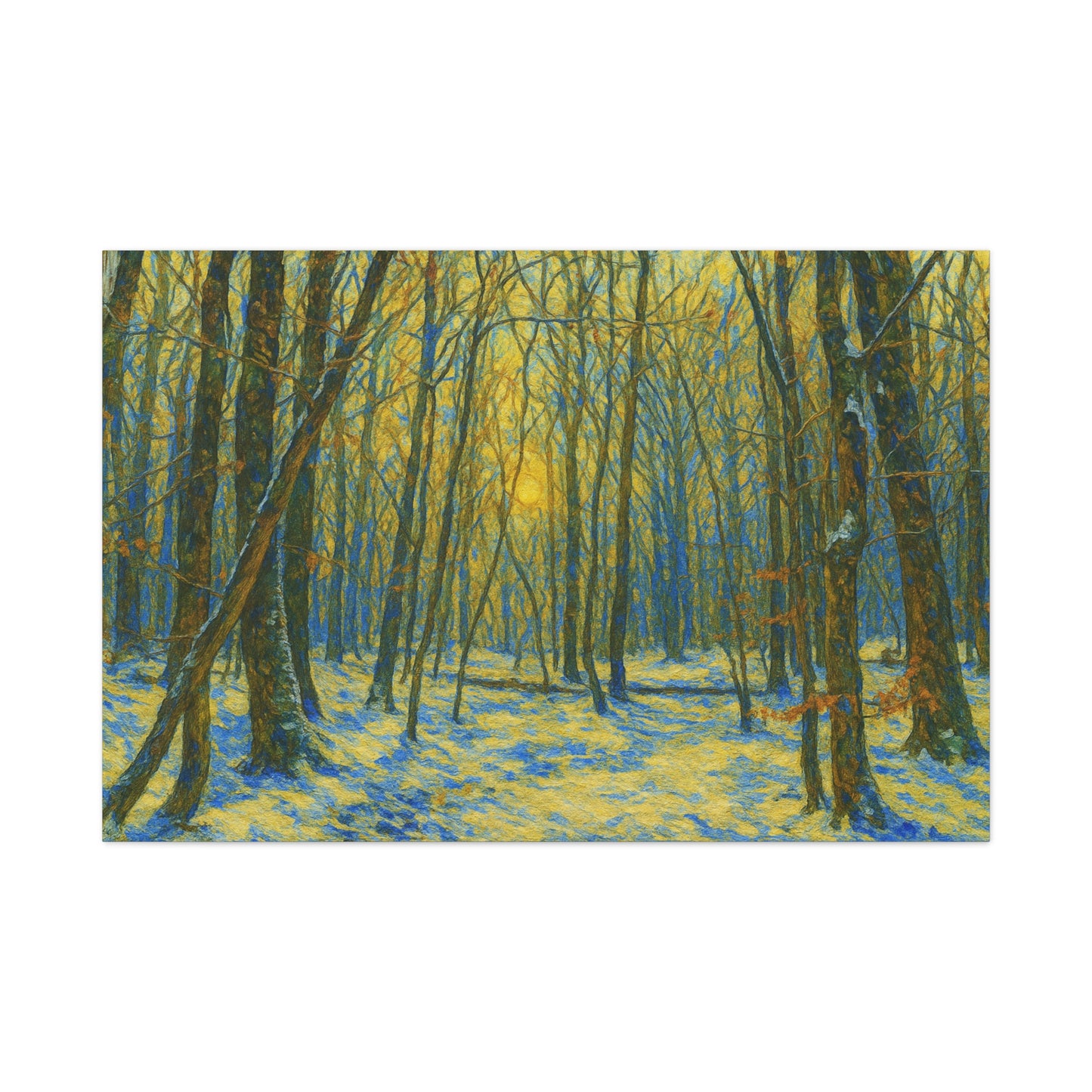 Forest Sunrise Canvas Print, Wall Art, Nature Photography, Home Decor, Gift for Nature Lovers, Landscape Artwork