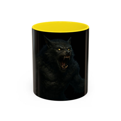 Howling Werewolf Coffee Mug - Perfect Gift for Horror Lovers, Wolf Enthusiasts, Halloween Decor, Unique Drinkware, Gothic Homeware