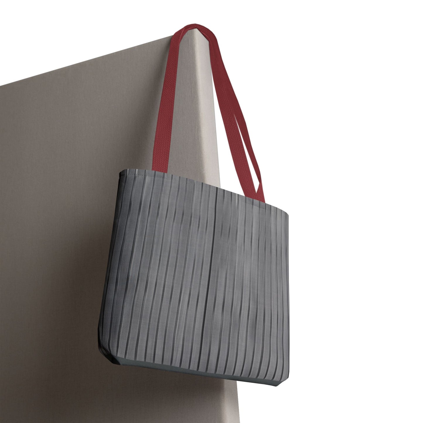 Stylish Gray Striped Tote Bag for Everyday Use