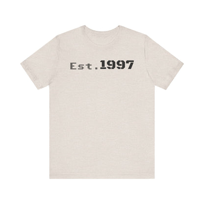 Vintage Est. 1997 Unisex Tee, Gift for Birthdays, Celebrations, Casual Wear, Retro Fashion, Cool Graphic T-Shirt