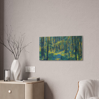Canvas Art Print, Forest Path Painting, Nature Decor, Wall Art, Gift for Nature Lovers, Home Decor Inspiration
