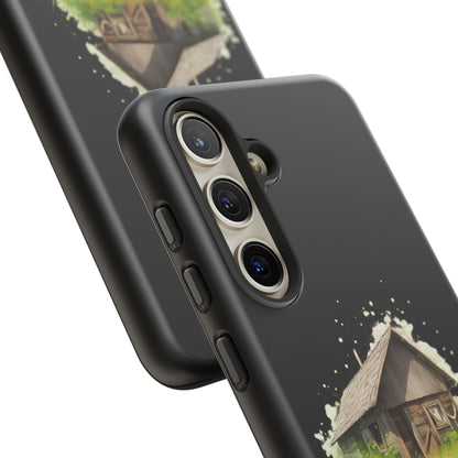 Rustic Farmhouse Phone Case, Cute Cottage Design, Tough Cases for Nature Lovers, Eco-Friendly Gift, Customizable Tech Accessories