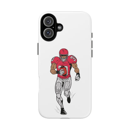 Football Player Tough Case, Sports Phone Cover, Athlete Gift, Tough Phone Case, Fall Sports, Football Lover's Accessory