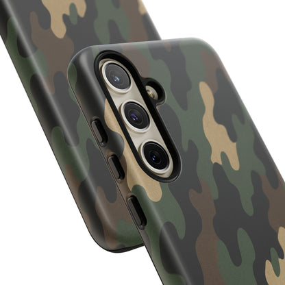 Camouflage Phone Case, Tough Cases, Military Style, Unique Phone Accessories, Gift for Him, Durable Phone Cover