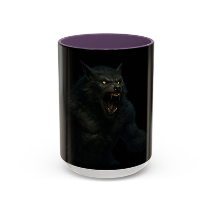 Howling Werewolf Coffee Mug - Perfect Gift for Horror Lovers, Wolf Enthusiasts, Halloween Decor, Unique Drinkware, Gothic Homeware