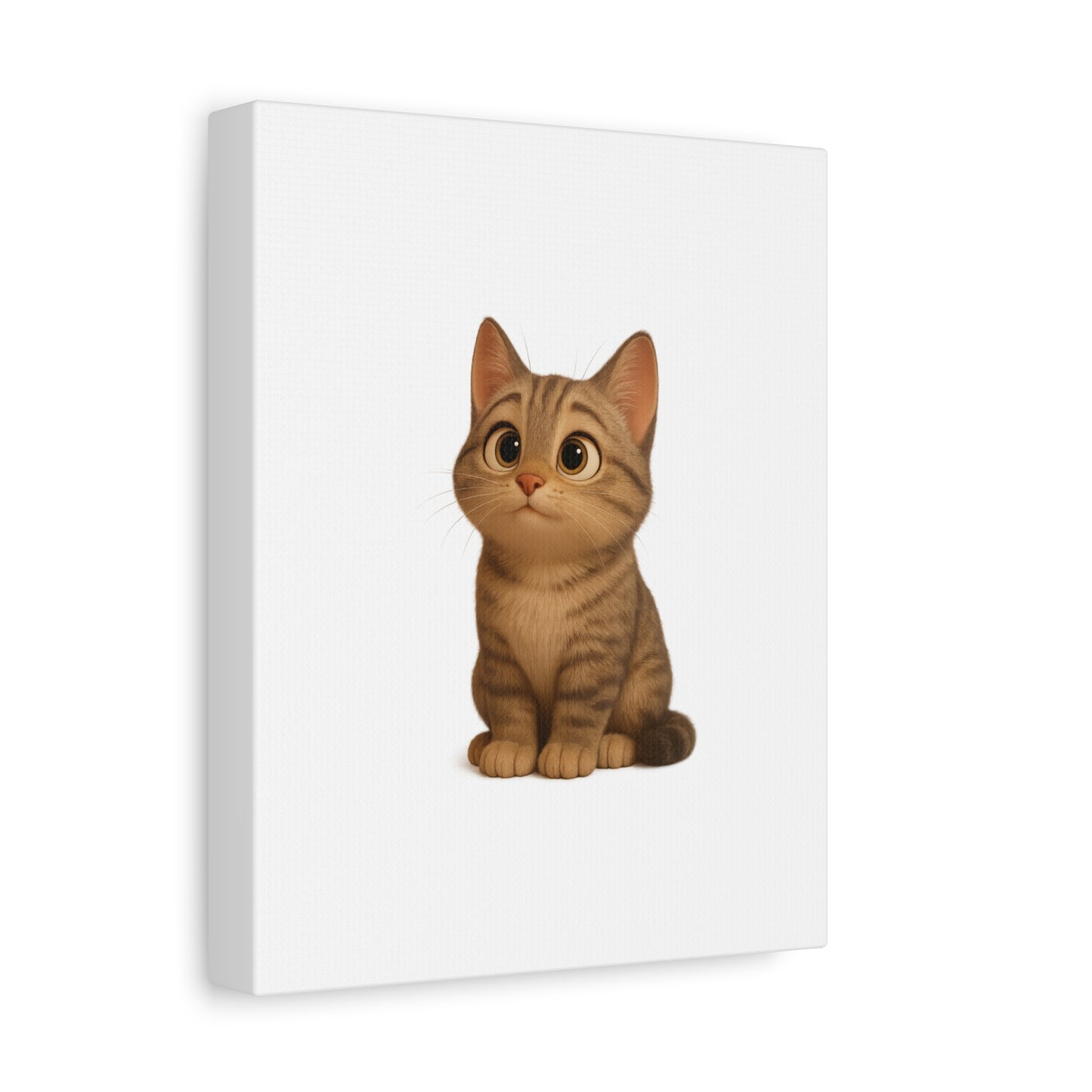 Adorable Cat Canvas Art, Cute Cat Wall Decor, Pet Lover Gift, Nursery Wall Art, Animal Print, Modern Home Decor