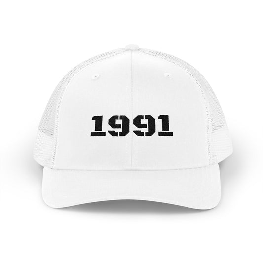 Vintage 1991 Snapback Trucker Cap, Retro Hat, Birthday Gift, Fashion Accessory, Casual Wear, Unisex Cap