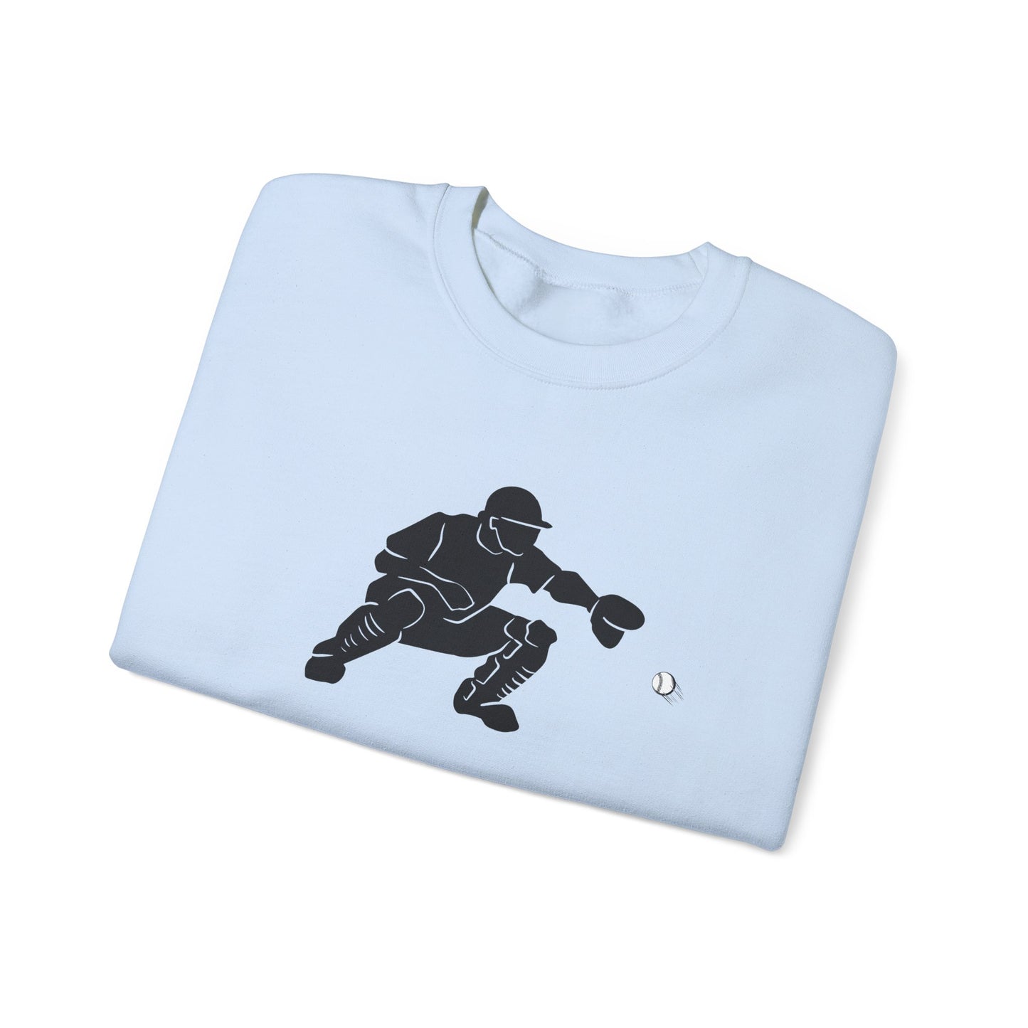 Baseball Catcher Crewneck Sweatshirt | Unisex Sports Apparel | Perfect for Game Days, Gifts, and Casual Wear | Baseball Lover's Gift