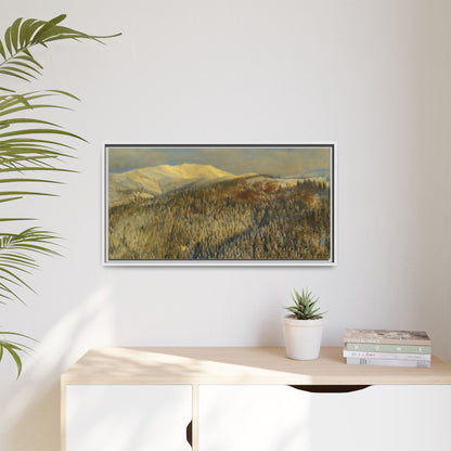 Framed Mountain Canvas Art, Perfect for Home Decor, Nature Wall Art, Gift for Nature Lovers, Cozy Atmosphere