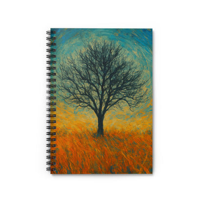 Artistic Tree Spiral Notebook - Ruled Pages, Nature Lover Gift, Journal for Notes, School Supplies, Unique Stationery - product image