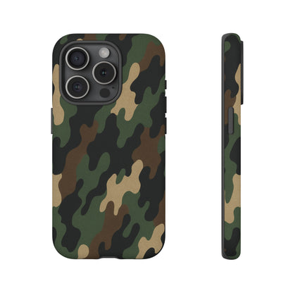 Camouflage Phone Case, Tough Cases, Military Style, Unique Phone Accessories, Gift for Him, Durable Phone Cover