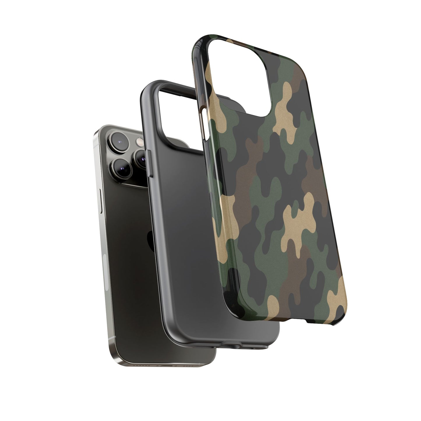 Camouflage Phone Case, Tough Cases, Military Style, Unique Phone Accessories, Gift for Him, Durable Phone Cover
