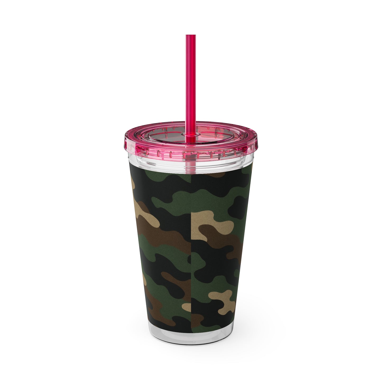 Stylish Camo Tumbler, 16oz Cup with Straw, Perfect for Outdoor Adventures, Gifts for Him, Travel Mug, Eco-friendly Drinkware, Camping