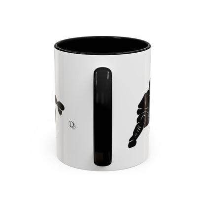 Baseball Catcher Coffee Mug, Sports Gift for Coaches, Black Accent Mug for Fans, Perfect for Birthdays & Celebrations, Unique Cup