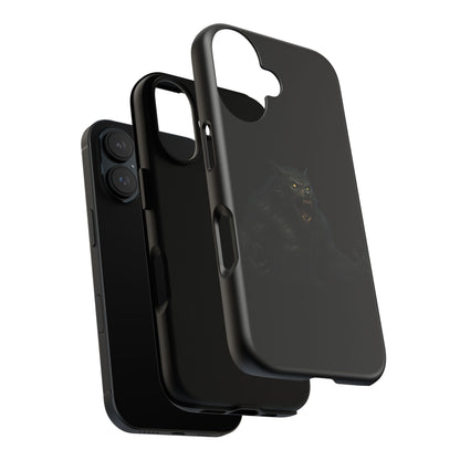 Werewolf Phone Case, Tough Cases, Black Panther Design, Gift for Animal Lovers, Phone Accessories, Fierce Phone Protection
