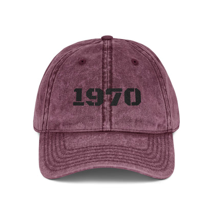 Vintage Embroidered Cap, Retro Baseball Hat, 70s Style Headwear, Gift for Dad, Casual Fashion Accessory