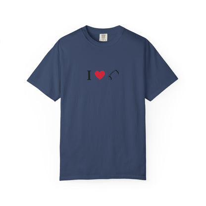 I Love Football T-Shirt - Unisex Cotton Tee, Fun Gift for Friends, Casual Style, Birthday Present, Summer Apparel