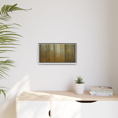 Framed Matte Canvas Art | Serenity in the Forest | Nature Wall Decor, Home Gallery, Cozy Living Room, Gift for Nature Lovers