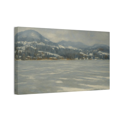 Serene Winter Landscape Canvas