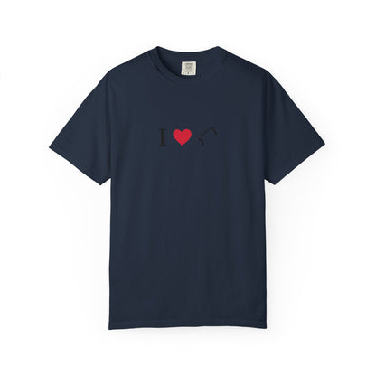 I Love Football T-Shirt - Unisex Cotton Tee, Fun Gift for Friends, Casual Style, Birthday Present, Summer Apparel
