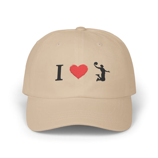 I Love Basketball Dad Cap, Casual Hat for Dads, Gift for Father's Day, Sports Lover Cap, Family Outing Accessory, Everyday Wear