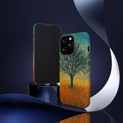 Artistic Phone Case with Tree Design, Nature Lover Gift, Unique Phone Cover, Holiday Present, Eco-friendly Tech Accessories