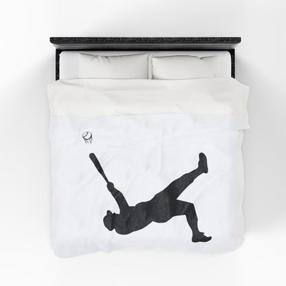 Baseball Velveteen Plush Blanket, Cozy Sports Throw, Soft Blanket for Fans, Great Gift for Baseball Lovers, Home Decor