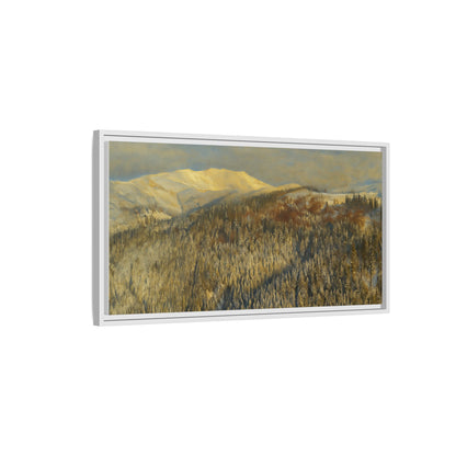 Framed Mountain Canvas Art, Perfect for Home Decor, Nature Wall Art, Gift for Nature Lovers, Cozy Atmosphere