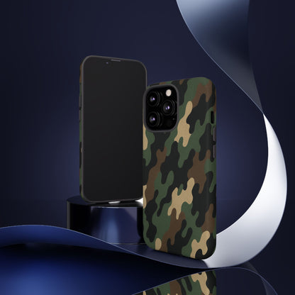 Camouflage Phone Case, Tough Cases, Military Style, Unique Phone Accessories, Gift for Him, Durable Phone Cover