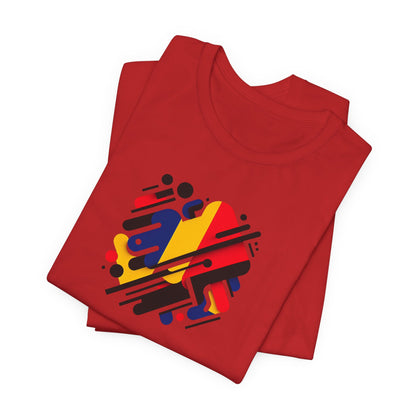 Artistic Heart Unisex Jersey Tee - Vibrant Graphic Tee, Casual Wear, Gift for Art Lovers, Birthday Surprise, Everyday Comfort
