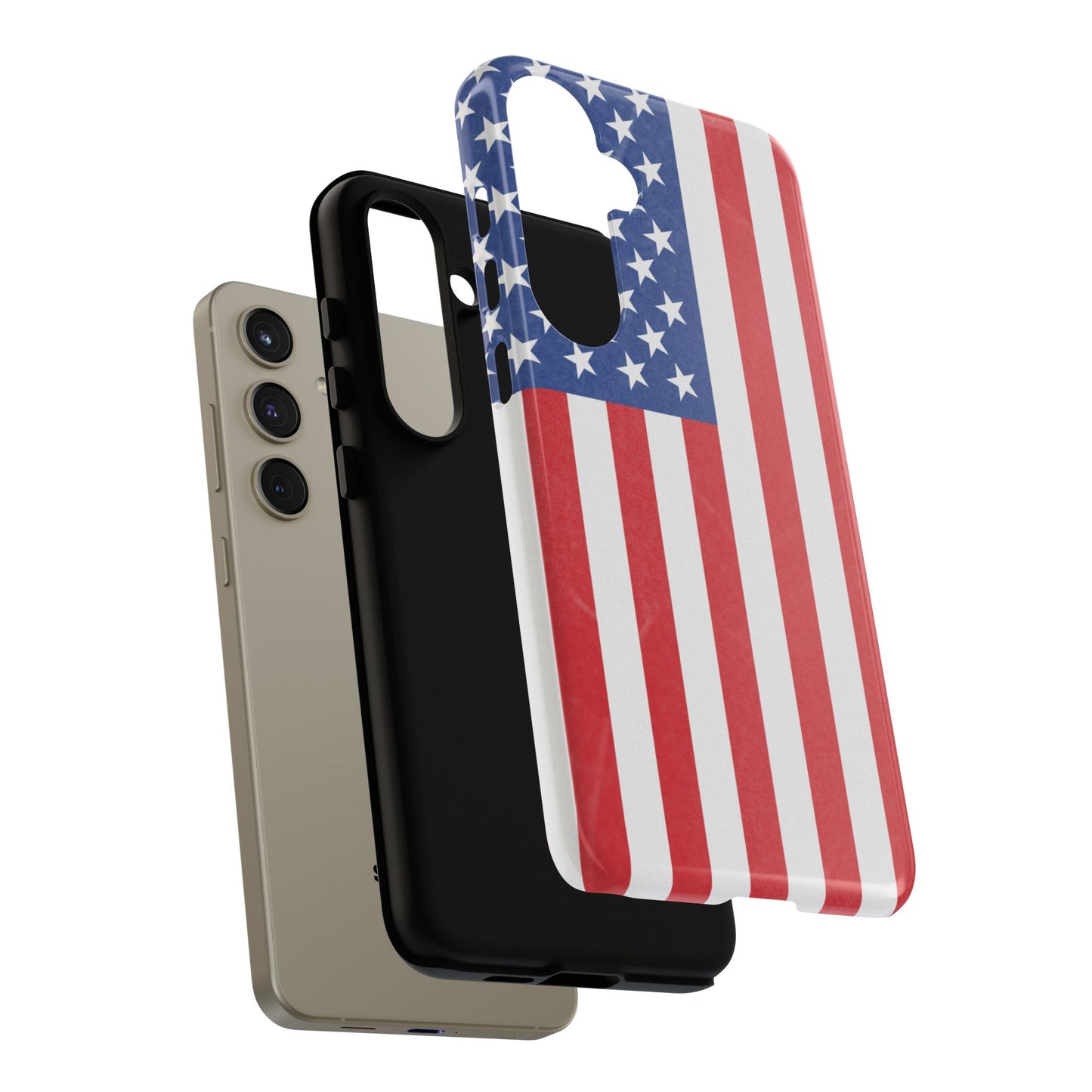 American Flag Phone Case - Patriotic Cell Cover, Tough Cases, USA Pride, Independence Day Gift, Veteran's Day, Phone Protection