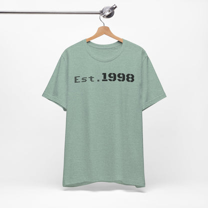 Vintage Est. 1998 Tee - Retro Unisex Shirt for Birthdays, Gifts, Everyday Wear, Casual Style, Nostalgia