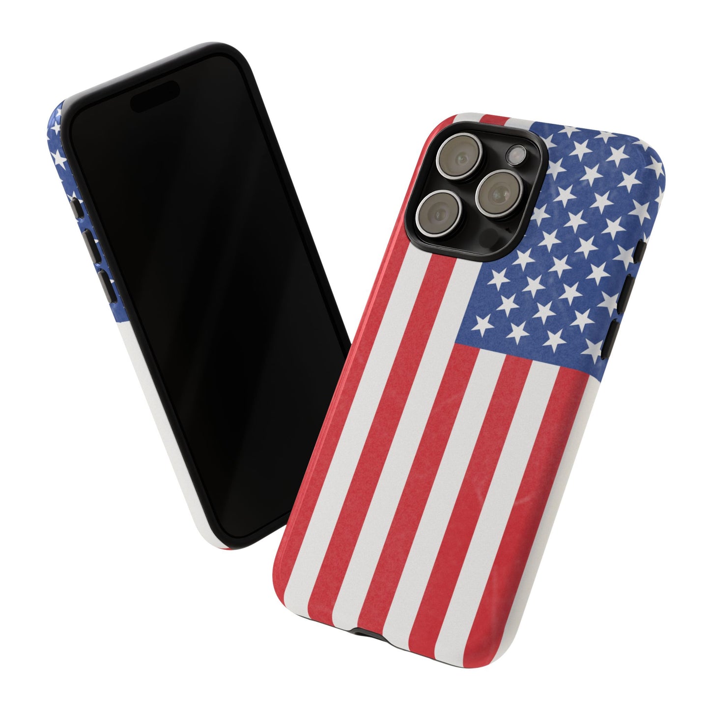 Patriotic Phone Case - Tough Cases for Veterans, USA Lovers, Independence Day, Memorial Day, Flag Design