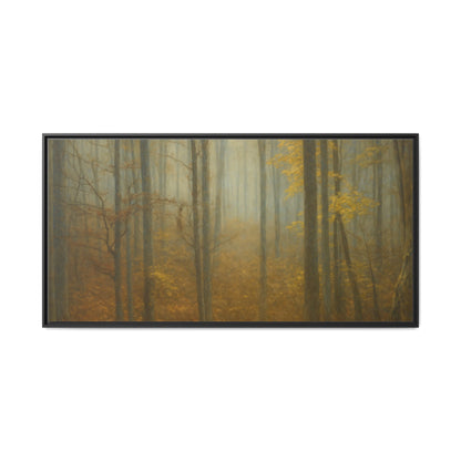 Framed Matte Canvas Art | Serenity in the Forest | Nature Wall Decor, Home Gallery, Cozy Living Room, Gift for Nature Lovers