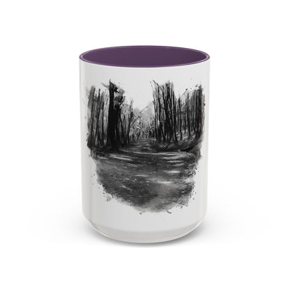 Moody Abstract Forest Coffee Mug | Unique Gift for Nature Lovers, Cozy Home Decor, Perfect for Coffee, Tea, and Hot Chocolate