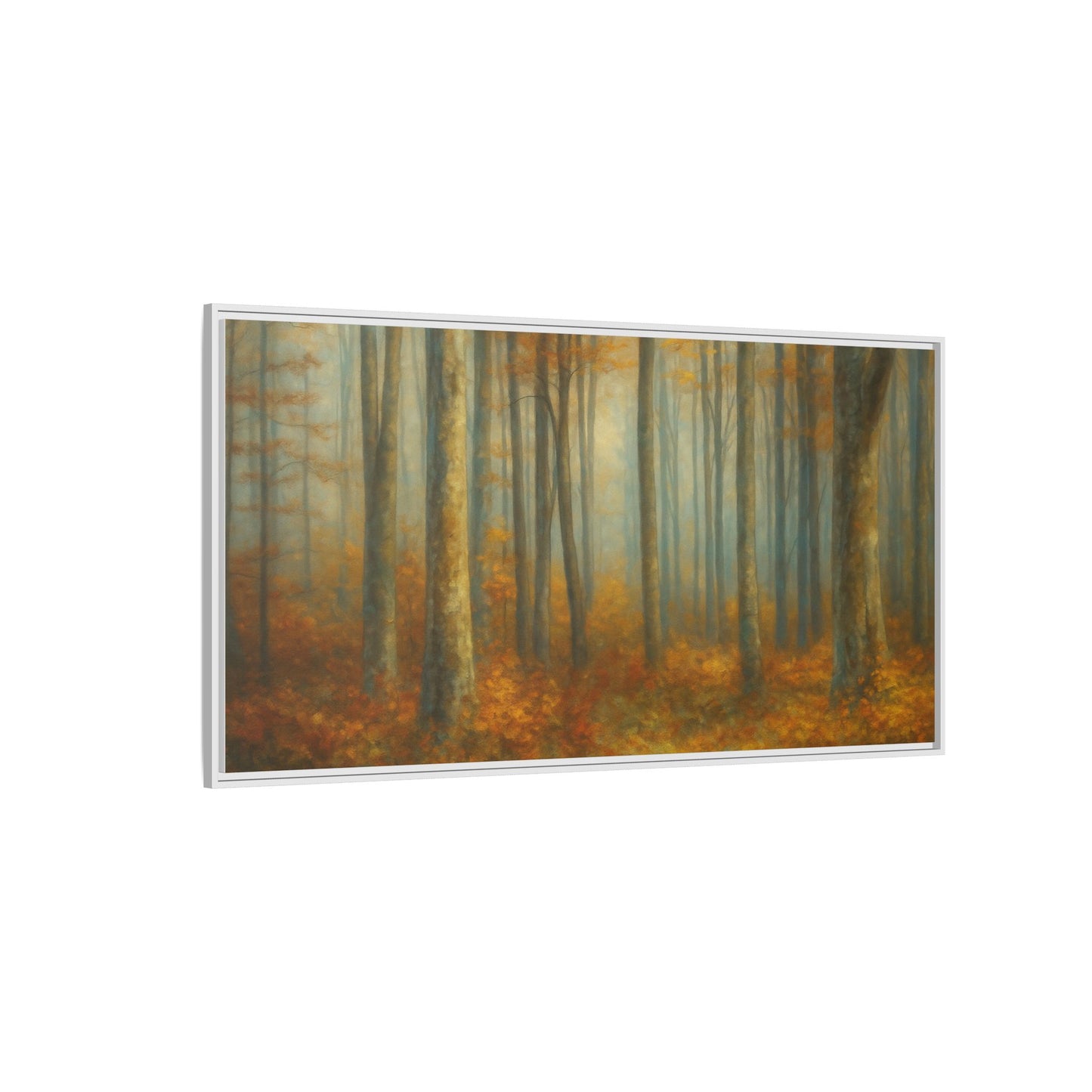 Autumn Forest Canvas Art, Framed Wall Decor, Rustic Home Decor, Nature Artwork, Gift for Nature Lovers